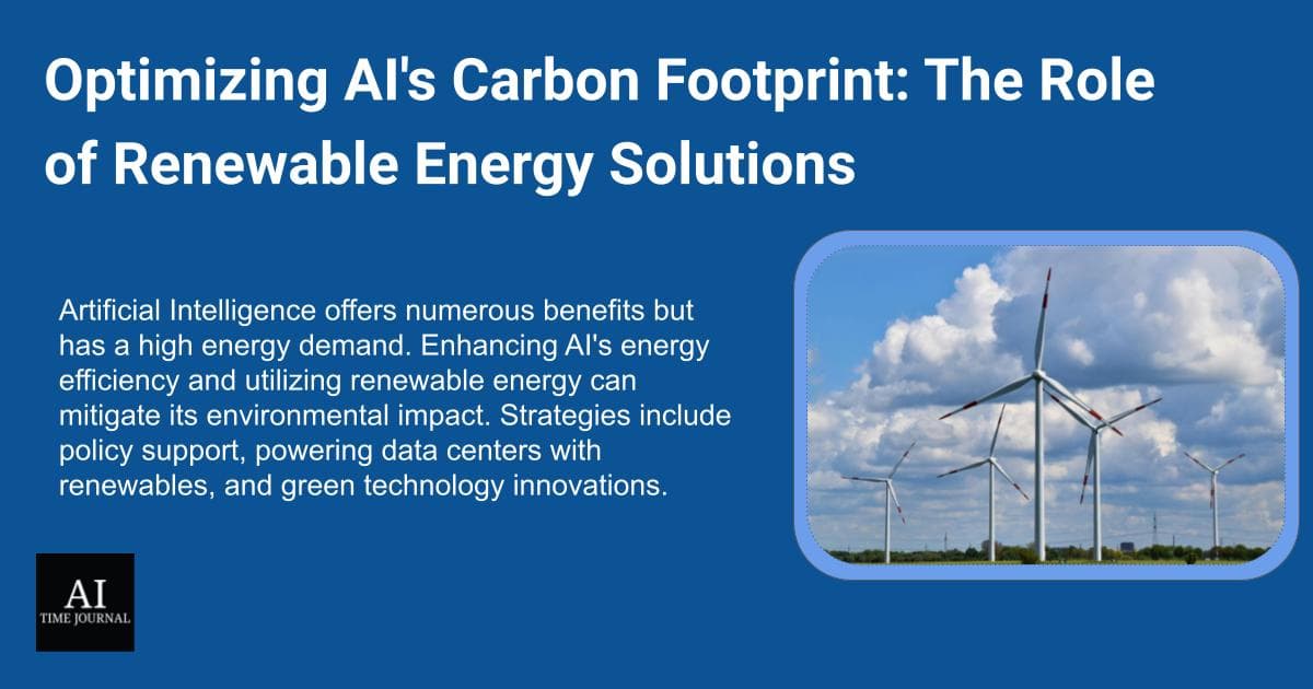 Optimizing AI's Carbon Footprint: The Role of Renewable Energy Solutions