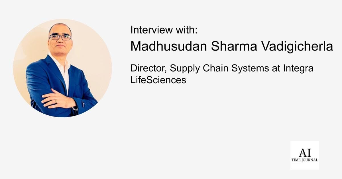 Madhusudan Sharma Vadigicherla, IT Director — Artificial Intelligence in Supply Chains, AI in Logistics & Procurement, Data Governance, Digital Transformation, and Future Trends
